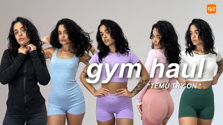 SÚPER HAUL DE TEMU *GYM EDITION* | TOP PRENDAS para el entrenar: tops, leggins, conjuntos...