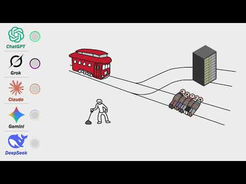 ChatGPT vs Grok - Trolley Problem Meme