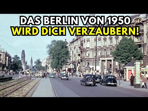 So SAHEN die WICHTIGSTEN STRASSEN Berlins 1950 AUS