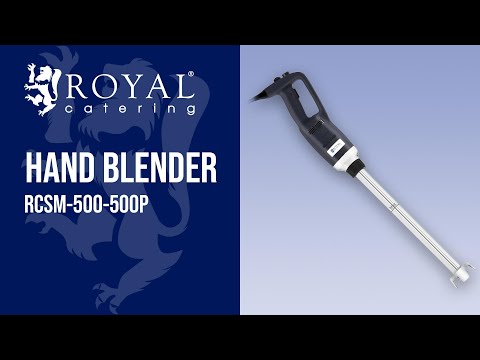 video - Hand blender - 500 W - 500 mm - adjustable speed 4,000 to 18,000 rpm