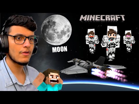 Going to MOON in Minecraft🚀🚀 SPACE Travelling to Save the Earth