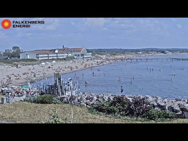 Live webcam view of Skrea Strand Beach Panorama