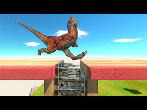 Jump Over Death | Be Careful Try Not to Fall Into the Piercer Trap - Animal Revolt Battle Simulator