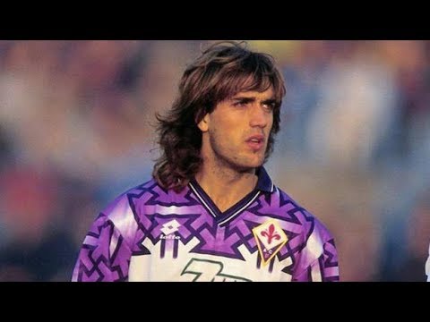 FIORENTINA-MONZA 3-0 SERIE B 1993-94 GOL DI LUPPI E BATISTUTA (2)