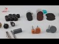 Video - Kit de Acessórios para Micro Retífica / Ideal para Cortar, Esculpir, Polir e Outros - Kit com 80 Peças MK80