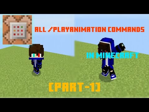 All /playanimation Commands in Minecraft bedrock [Part-1]
