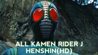 All Kamen Rider J Henshin(HD)