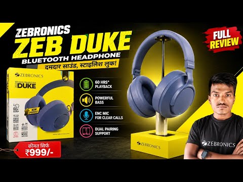Thumbnail for Zebronics Zeb Duke|Bluetooth headphone Unboxing And Full Review 😄👈