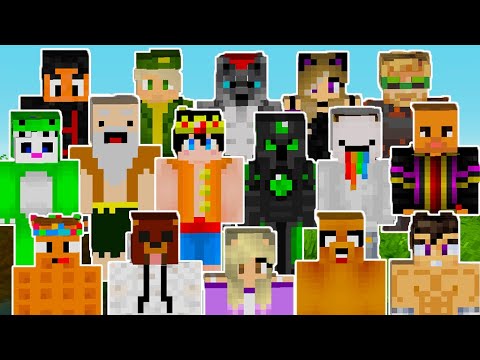 👉The best YOUTUBERS SKINS for MINECRAFT PE👈 (Bedrock)