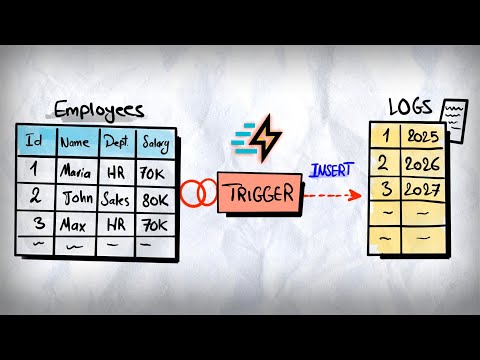 SQL Triggers (Visually Explained) | Audit Logs Use Case | #SQL Course 34