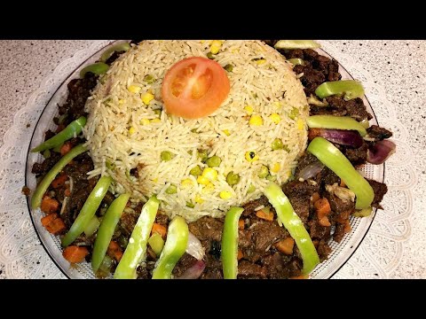 Bariis iyo Suqaar macaan oo Fudud/Easy Somali 🇸🇴 Bariis iyo Suqaar recipe | How to make Somali rice