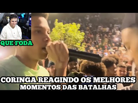 Loud coringa reagindo aos MELHORES MOMENTOS DAS BATALHAS DE RIMA!!