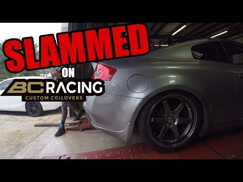 Infiniti G35 Gets SLAMMED on BC Racing Coilovers BR Series Install