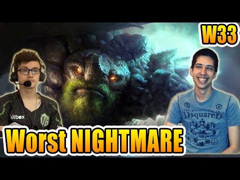 Miracle- Dota 2 [Tiny] VS W33 & !Attacker - The Worst NIGHTMARE EVER