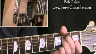 How To Play Bob Dylan You Ain&#39;t Goin&#39; Nowhere (full lesson)