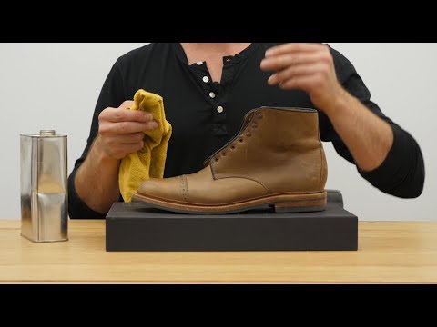 using shoe cream