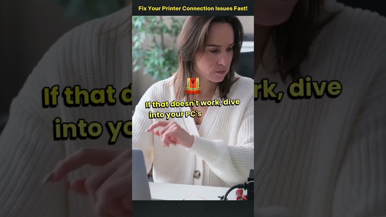 Fix Your Printer Connection Issues Fast! #techtips #shorts #pcfix