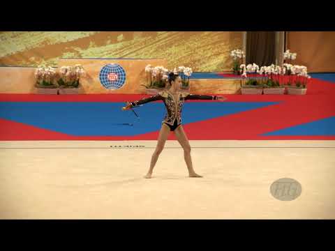 USUBALIEVA Aiana (KGZ) - 2018 Rhythmic Worlds, Sofia (BUL) - Qualifications Clubs