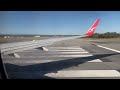 Gorgeous Takeoff Qantas 737 800 VH VXA Takeoff From Perth 4K 60