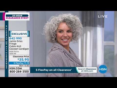 Jamie Gries Fringe CableKnit Cocoon Cardigan