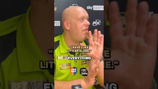 Michael van Gerwen clashes with reporter over Luke Littler coverage 👀🗣️