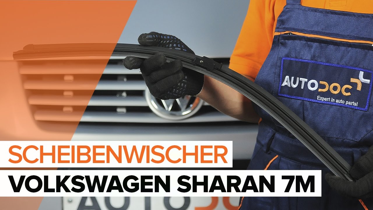 Anleitung: VW Sharan 1 Scheibenwischer vorne wechseln