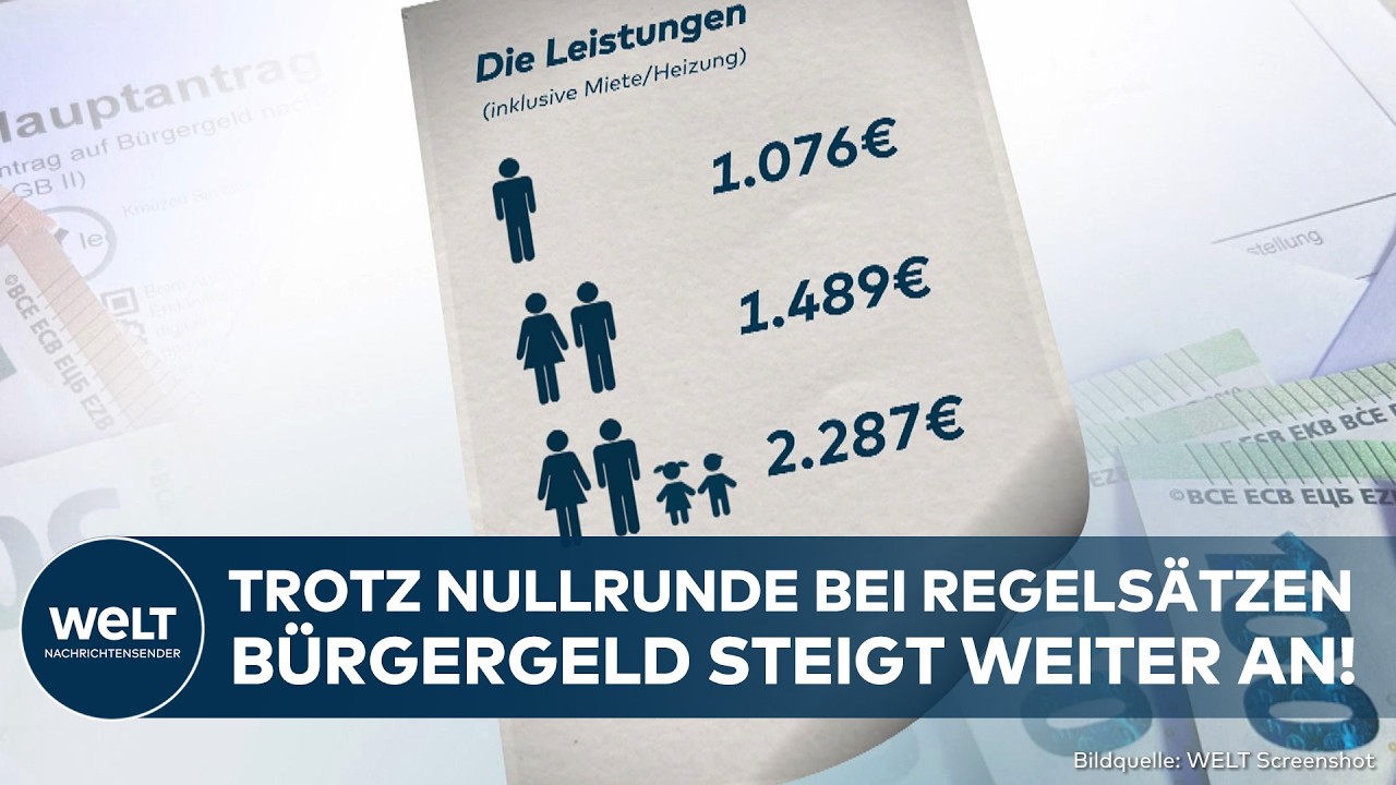 BÜRGERGELD: Leistungen steigen weiter! Kritik an wachsender Belastung für Arbeitnehmer