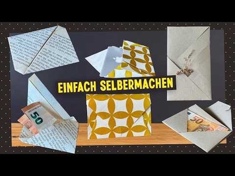 Geld & Gutschein Geschenke verpacken – 3 kreative DIY Ideen