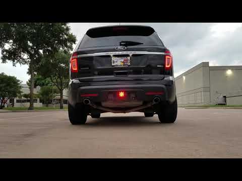 Ford Explorer straight pipes exhaust. no resonator.