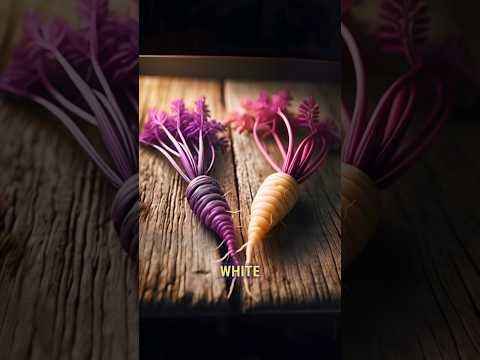 Where carrots came from? What color is a carrot now and before?