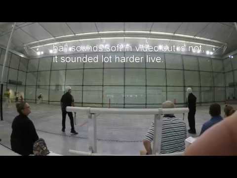Kings court jai alai 7/4/17 broken glass panel
