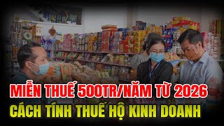 Hộ kinh doanh &quot;thở phào&quot;: Ngưỡng miễn thuế vọt lên 500 triệu đồng từ 2026 và những thay đổi &quot;sống còn&quot; cần biết
