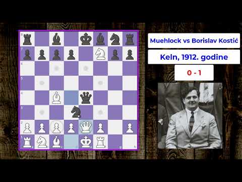 Kostićeva zamka - Muhlock vs Kostic, 1912 Cologne - italijanska partija