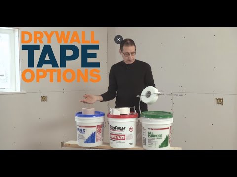 Three Tape Options for Drywall