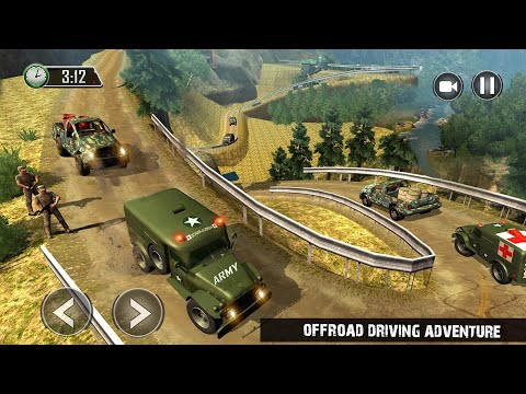 US Army Transport Ambulance Driving Rescue Game