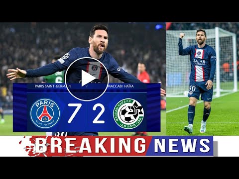 Lionel Messi's brilliant goals highlights in PSG 7 2 Maccabi Haifa