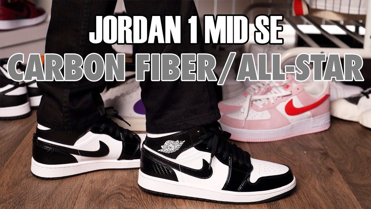 Watch video Jordan 1 Mid Carbon Fiber SE All-Star Review / On Feet Now Jordan 1 Mid Carbon Fiber SE All-Star Review / On Feet
