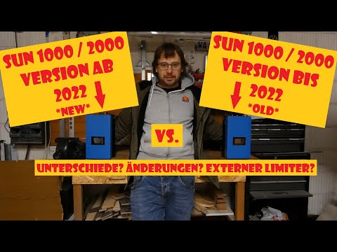 SUN 1000 / 2000 Grid Tie Inverter Version 2022 - no external limiter anymore...