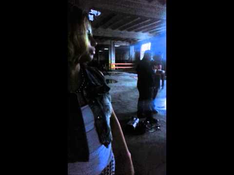 On set Fuego and Gordo Brega Music Video