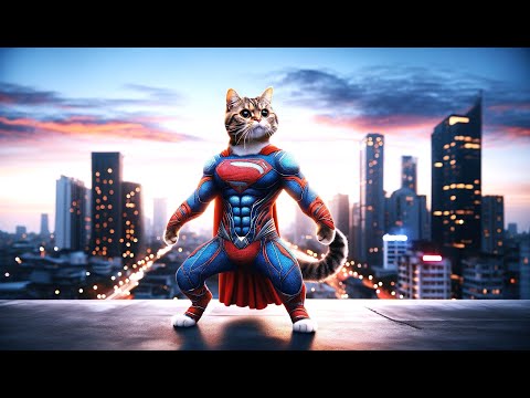 Cat Becomes Spiderman | Spider-Cat: Far From Spider-Man | #ai #aiimages #cutecat #spiderman