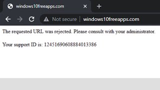 Chrome the requested url was rejected. please consult with your admini