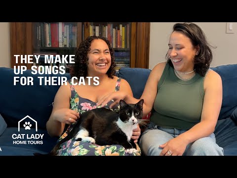 Meet the singing cat ladies | Cat Lady Home Tour