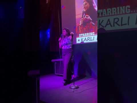 Karli Marulli does standup at Starr Bar in Brooklyn