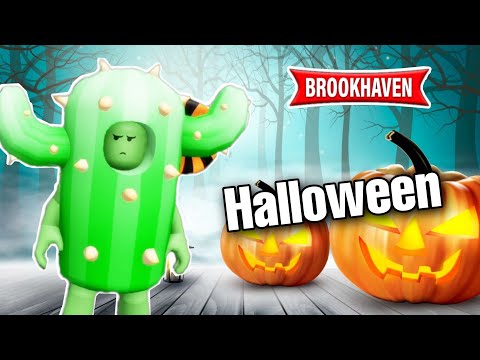 CACTUS ET L'ÉTRANGE FÊTE D'HALLOWEEN ... ! BROOKHAVEN RP / ROBLOX