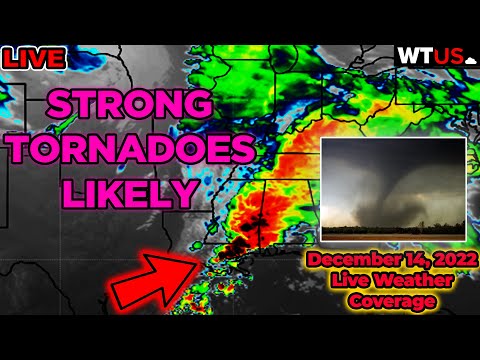 Tornado Coverage in Louisiana & Mississippi! - Dec 14, 2022 Live Severe Weather Coverage Channel