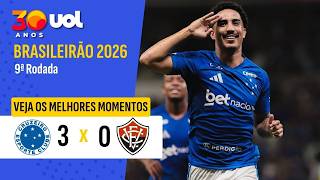 CRUZEIRO 3 X 0 VITÓRIA | MELHORES MOMENTOS | BRASILEIRÃO