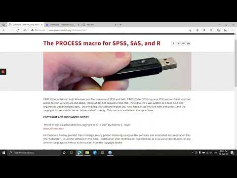 9. How to download and install the PROCESS macro for SPSS, SAS, and R