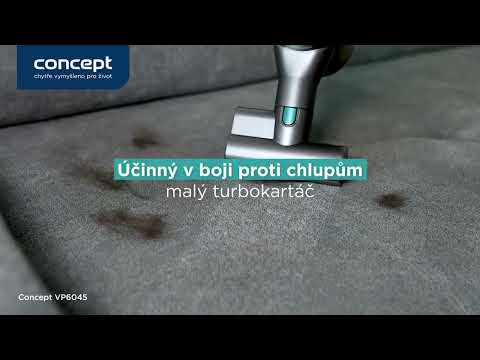 Concept VP6045 - Tyčový ruční vysavač 2v1 ICONIC SUCTION PRO 450W/29,6V 2500 mAh modrá