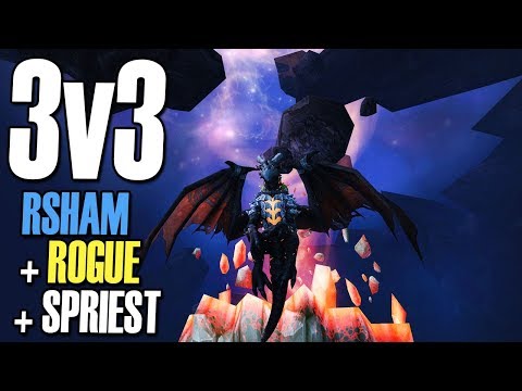 🌊2100 3v3 RESTO SHAMAN - Rogue/Priest/Rsham