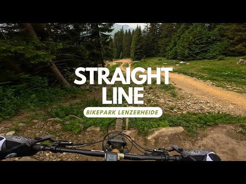 Straight Line Downhill Worldcup Track Bikepark Lenzerheide Bike Kingdom Switzerland full run POV RAW
